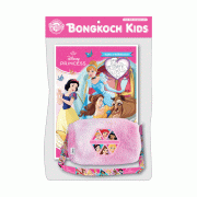 Disney Princess สมุดระบายสีแสนสวย Banquet in the Palace + กระเป๋าขนฟูลายหกเหลี่ยม